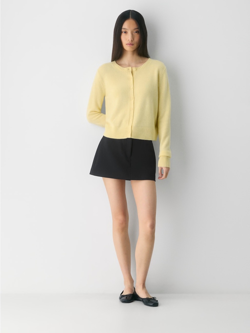 NWT - Aritzia Essential Cashmere Acme Cardigan - Size XS - Lemonade